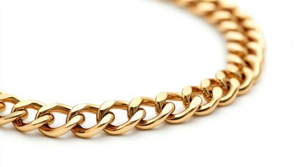 Obraz premium Luxury Gold Chain: Gleaming Elegance and Refined Craftsmanship
