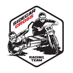 Sidecar Cross racing vector illustration, perfect for t shirt design