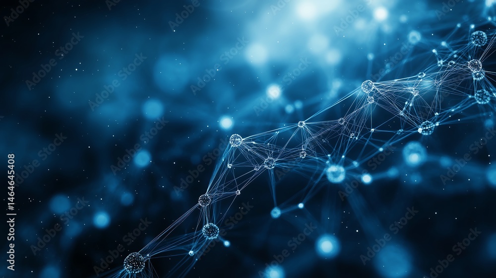 Poster abstract connected web background in soft tones for chemical technology concepts, minimalist design 