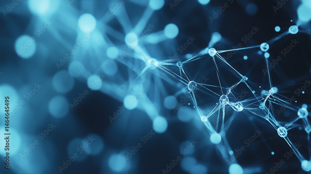 Poster abstract connected web background in soft tones for chemical technology concepts, minimalist design 