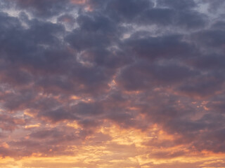sunset in the sky
