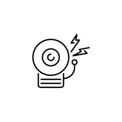 Alarm bell icon. Simple alarm bell icon for social media, app and web design. Vector illustration.