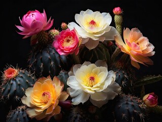 "Blooming Cactus Flower: A Floral Delight"