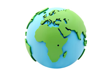 Globe earth world map africa europe geography continent travel cartography on Transparent Background