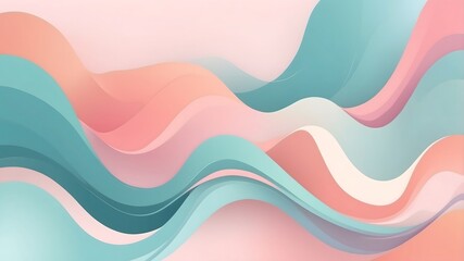 Abstract Pastel Flowing Background Evokes Calm And Serenity