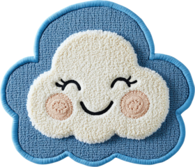 Smiling Cloud Embroidered Patch