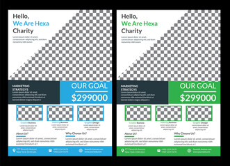  Charity Flyer Layout with Circle Photo Masks Fundraising Charity Flyer, Donation Banner, Charity flyer template charity flyer Template 