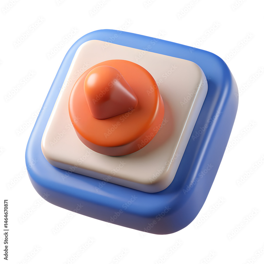 Poster abstract 3d icon design representing various modern technology concepts a high quality 3d rendering 
