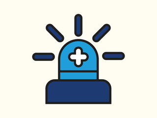 Emergency Icon in Flat Style Vector Design