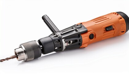 basic hand drill for woodworking training isolated on a white background