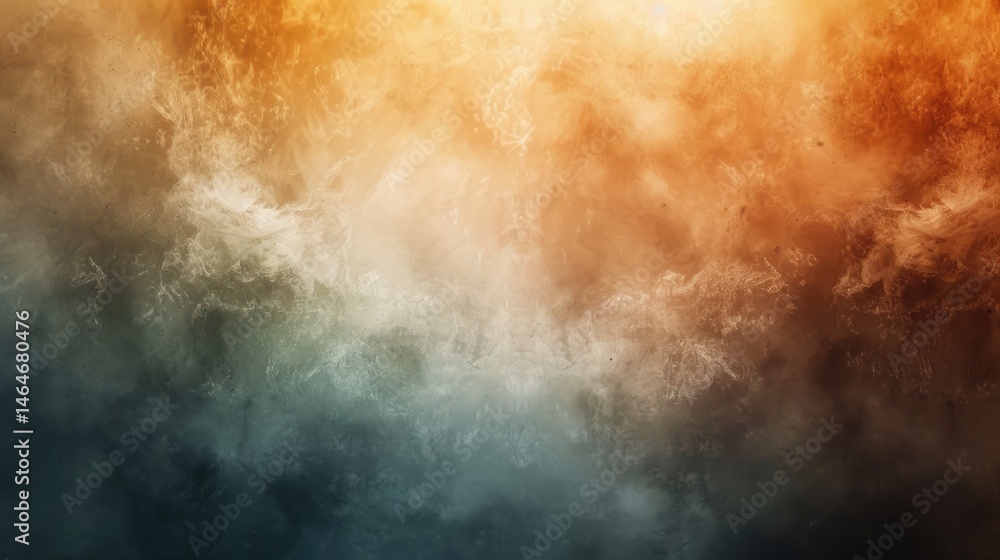 Poster abstract textured background in warm and cool tones. digital artwork of brown and black gradient col