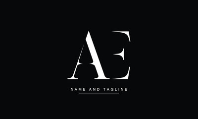 AE, EA Abstract Letters Logo Monogram