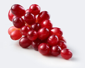 Rote Weintrauben, Trauben, isoliert, Obst, 