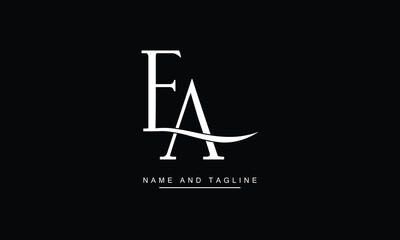 AE, EA Abstract Letters Logo Monogram