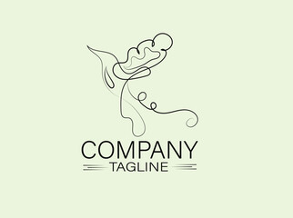 Elegant Hummingbird Line Art Logo Design for Company Branding
