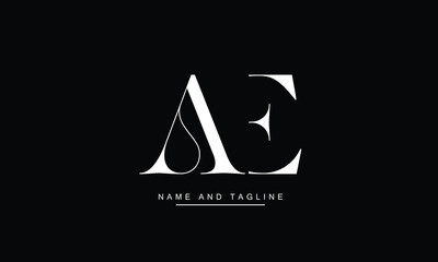 AE, EA Abstract Letters Logo Monogram