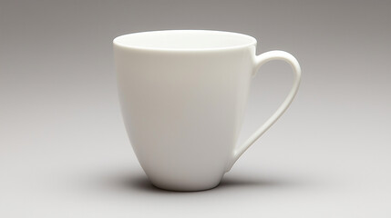 Obraz premium white cup isolated on white