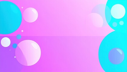 Abstract Pink and Blue Bubble Background Design Perfect for Websites and Presentations Modern Colorful Gradient Circles
