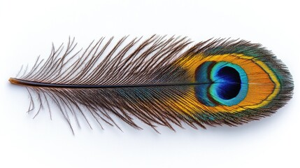 Vibrant peacock feather (1)