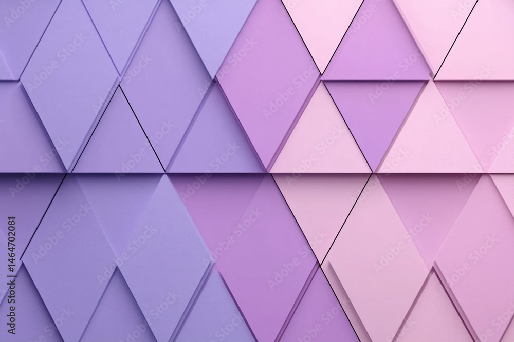 Aufkleber futuristic neon triangle patterns create a striking visual display in vibrant purple tones