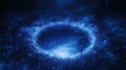 Cosmic ring nebula abstract space background design