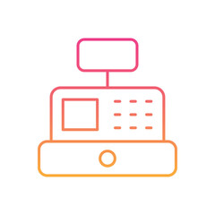 Obraz premium Cash Register Icon vector
