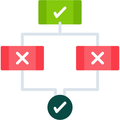 Fototapeta premium Decision Tree Icon
