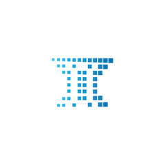 fortress digital icon logo design illustration