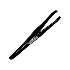Tweezers are a hand tool with two compressible ends. Precise grip and holding of small objects. Working with small parts and sensitive materials. Precision and accuracy of handwork.