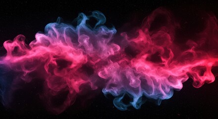 smoke on black background