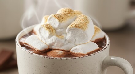 Hot chocolate with marshmallows
