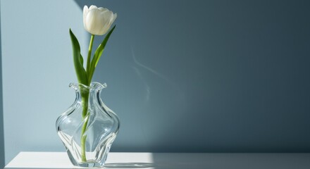 white tulips in a vase