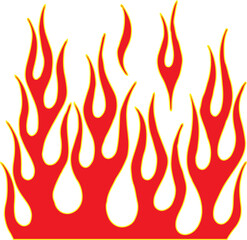 Tribal hotrod muscle car flame. Can be used as decal, sticker or tattoos too vector
