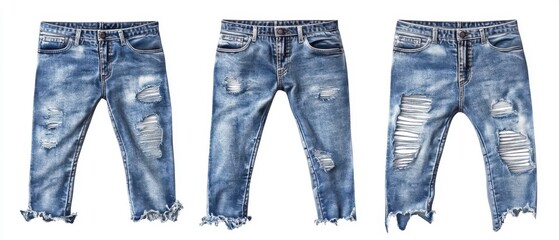 Trendy Ripped Denim Jeans for Casual Chic Style