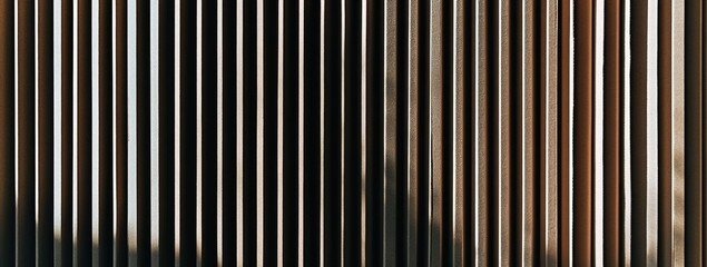 Vertical wooden slats