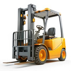 forklift in warehouse