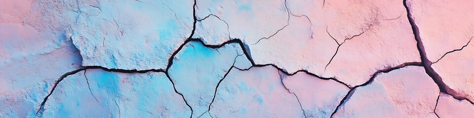 Obraz premium Toned Rough Stone Backdrop With Copper, Moss, And Pink Colors Blended In A Pastel Gradient Abstract Composition