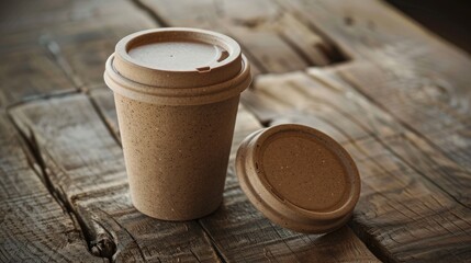 Eco-friendly disposable coffee cup