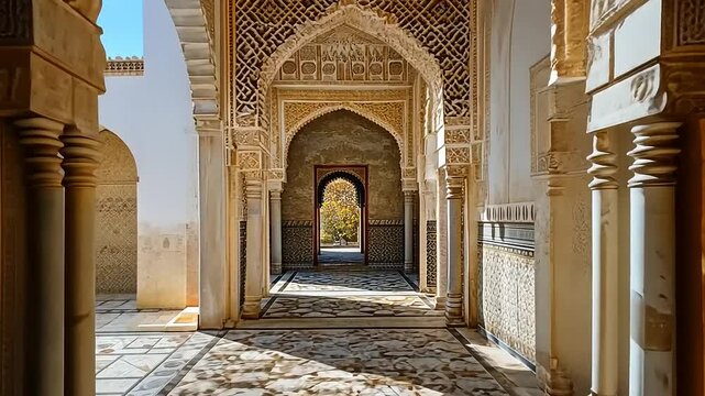 Exploring the Enchanting Architecture of Alhambra Palace in Granada, Spain