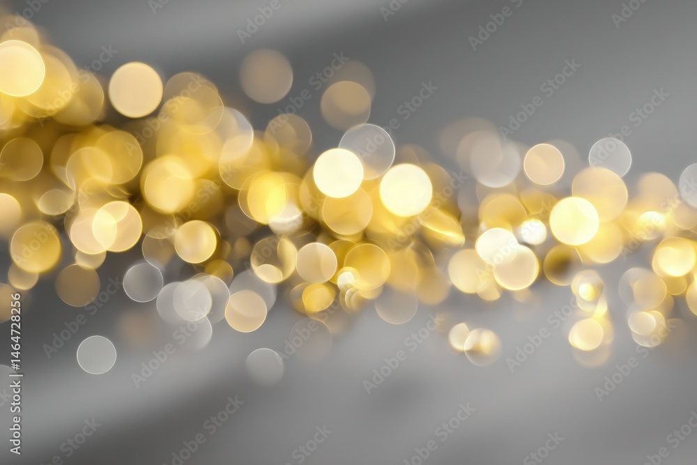 Poster golden bokeh background with soft focus for elegant designs and layouts