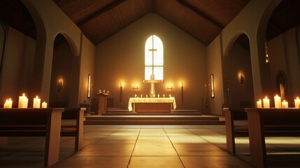 Empty church interior
