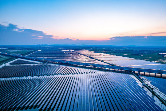 Highway and solar photovoltaic panels