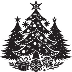 Obraz premium christmas tree vector