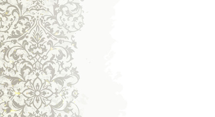 Elegant Beige And White Damask Pattern Background Texture