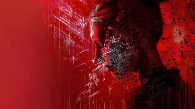 A superkraft code red coding digital Creative, Generative AI Videos.