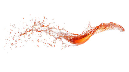 Vibrant Coke Splash on White: High-Quality Dynamic Beverage Image
