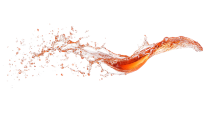 Vibrant Coke Splash on White: High-Quality Dynamic Beverage Image