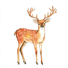Fototapeta premium A Deer simple cartoon 