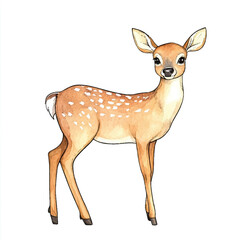 Fototapeta premium A Deer simple cartoon 
