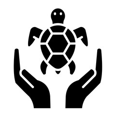 Obraz premium Turtle Icon Element For Design 